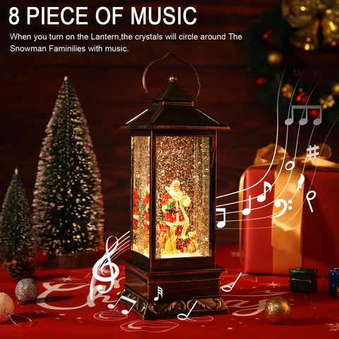 JEDAWN close-up of swirling silver glitter and detailed Santa figure benefits ambiance