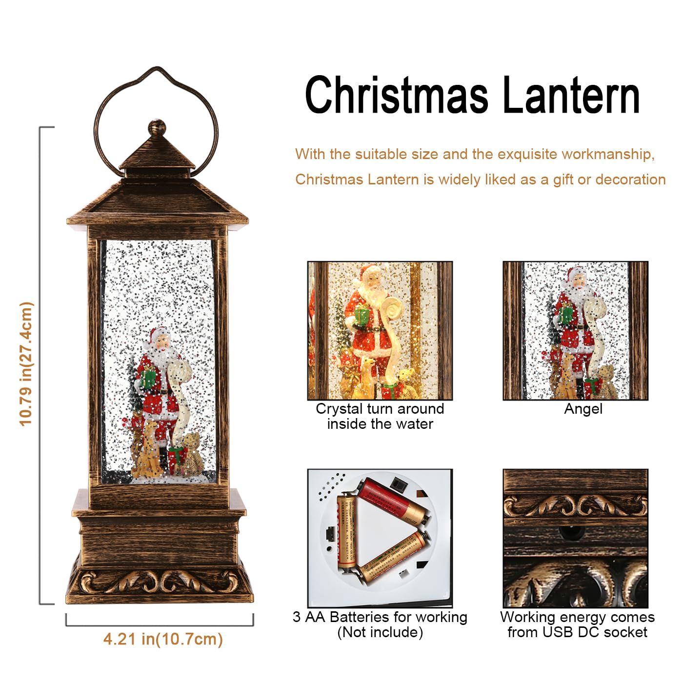 JEDAWN lantern lit on a mantel creating warm holiday atmosphere and charm