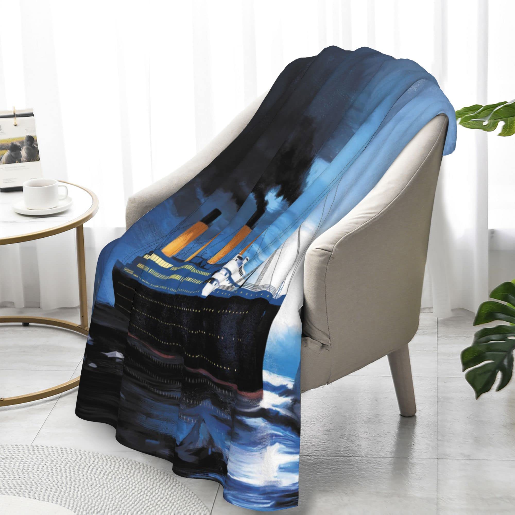 Jeezshop blanket draped on couch demonstrating comfortable living room use