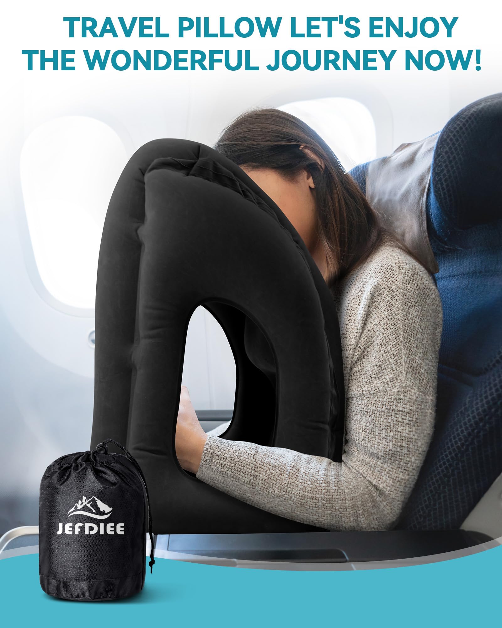 JefDiee in use by business traveler napping upright on a flight