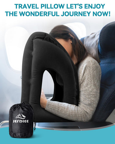 JefDiee in use by business traveler napping upright on a flight