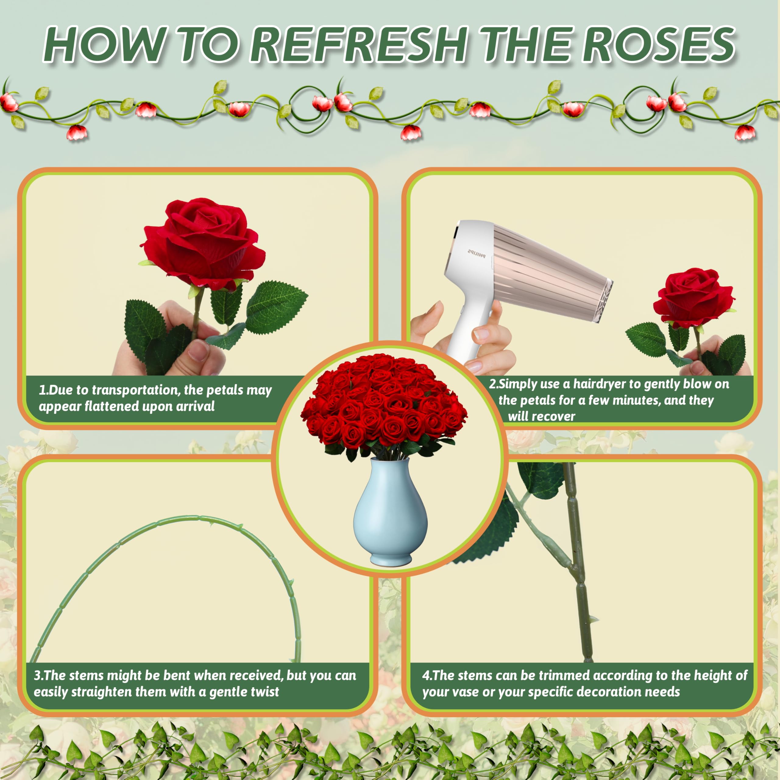 Jefuzh flower wall installation with many roses for dramatic backdrops