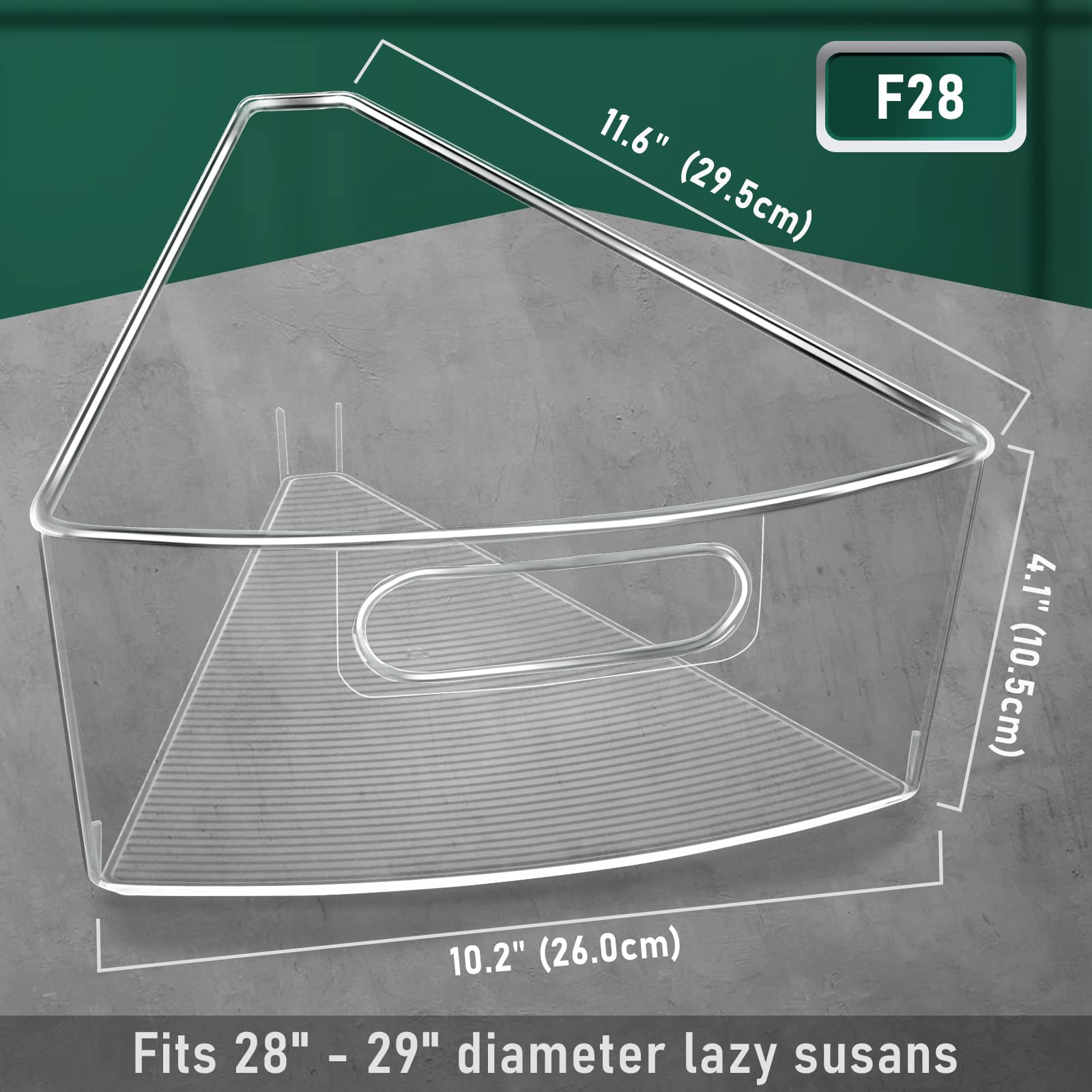 JEISSLIA mounted on 26-inch lazy susan demonstrating stable rotation benefit