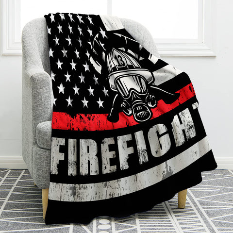 Jekeno firefighter blanket front view showing full design and comforting look