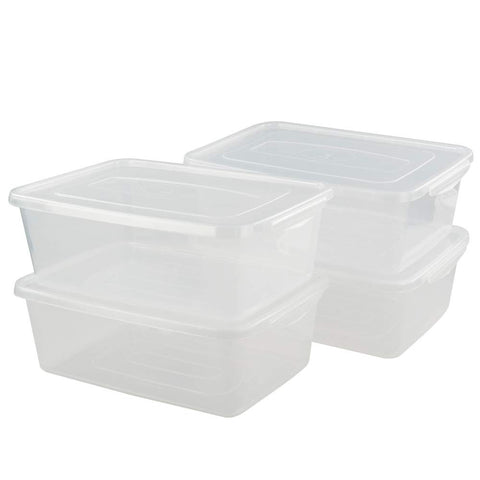 Jekiyo size comparison with hand showing compact 14-quart scale for shelving fit