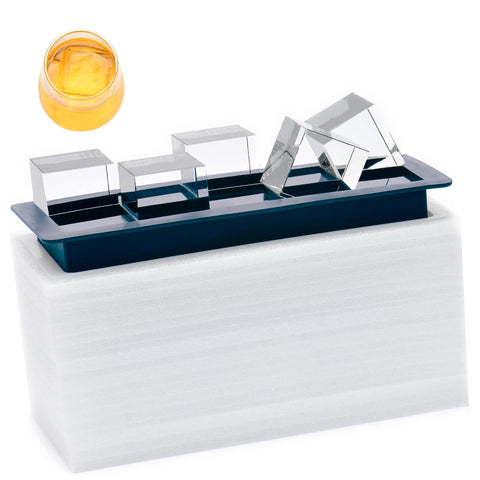 Jell-Cell front packaging showing ten 2-inch clear cube cavities and benefit durable design