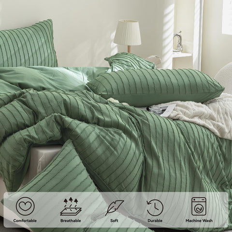 JELLYMONI styled bedroom showing duvet set creating calm, coordinated decor
