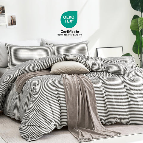 JELLYMONI cotton stripe close-up showing soft texture and breathable weave