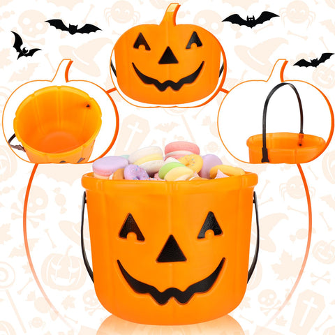 Jenaai buckets filled with assorted candy demonstrating roomy storage benefit