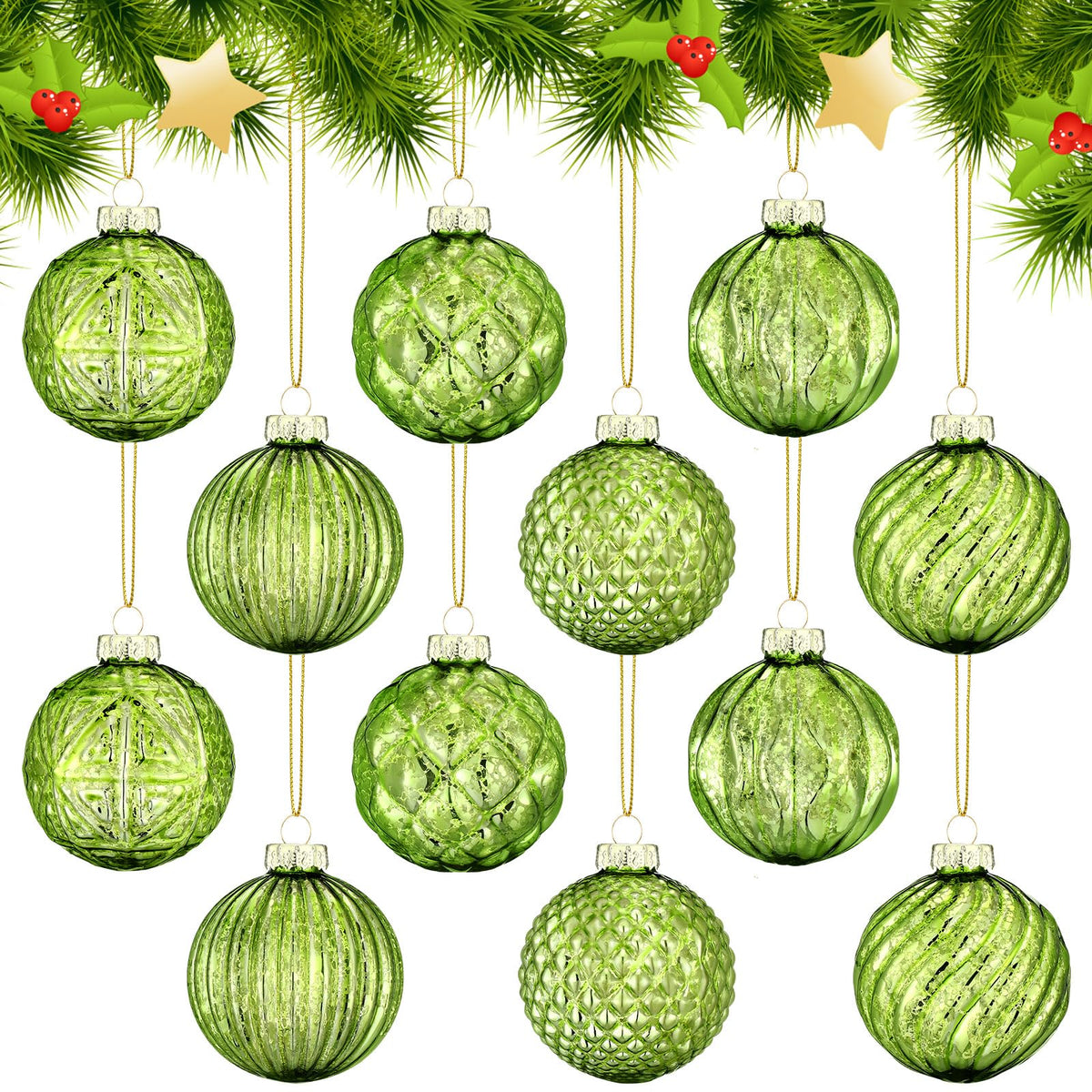 Jenaai lime green front packaging showing full 12-piece set and colors