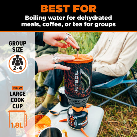 Jetboil Flash Java insulated cozy close-up showing heat retention benefit