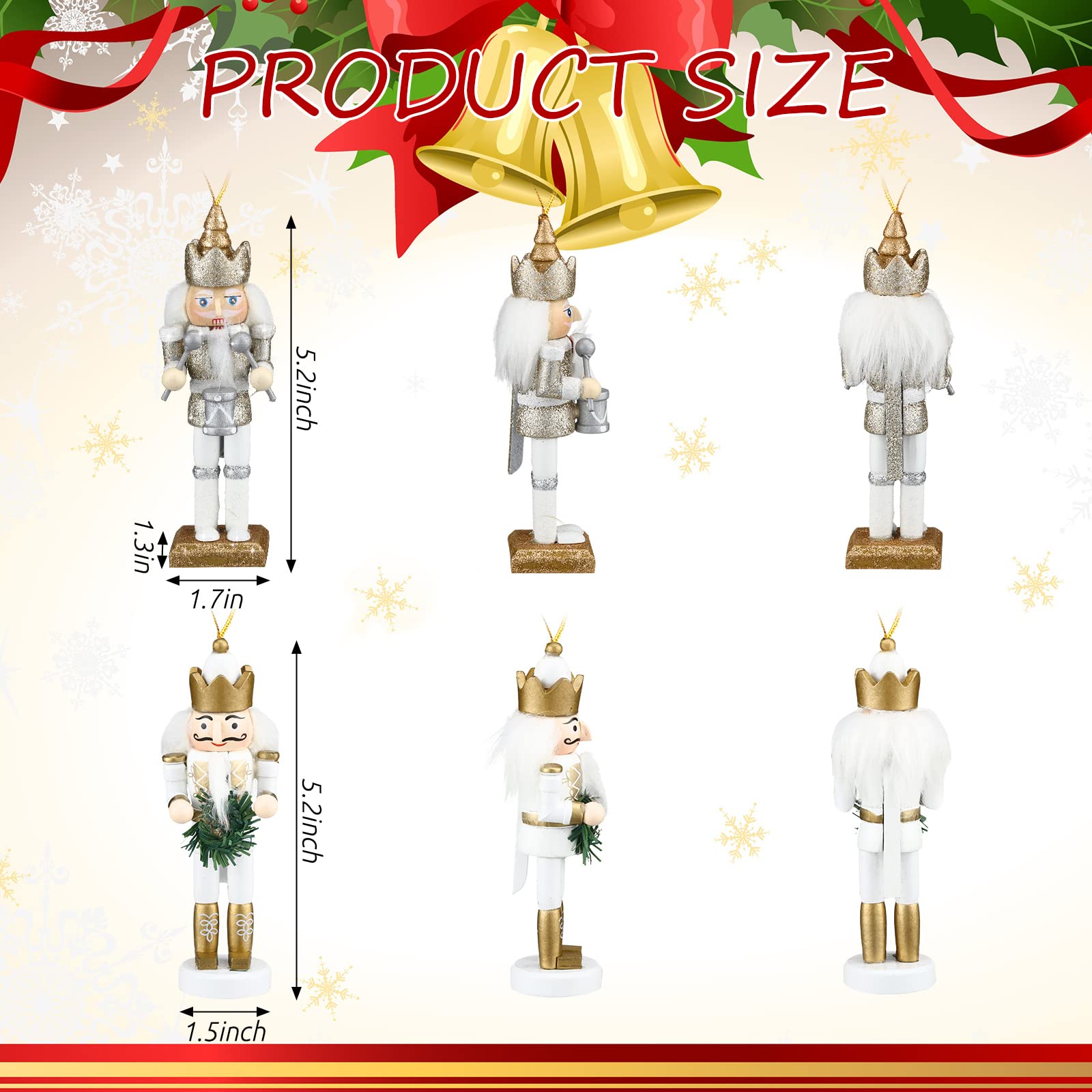 Jetec nutcracker hanging on Christmas tree for instant holiday charm