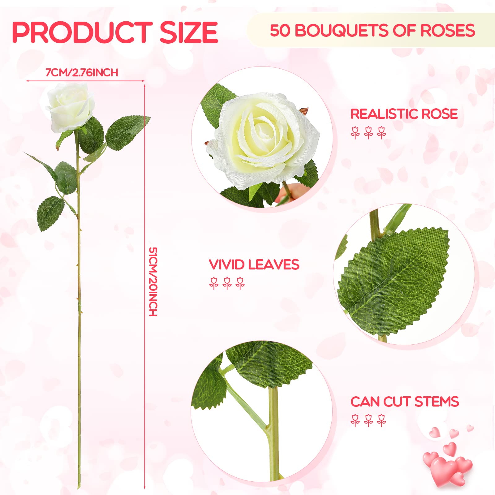 Jexine rose close petal detail highlighting silk-like texture for realistic look
