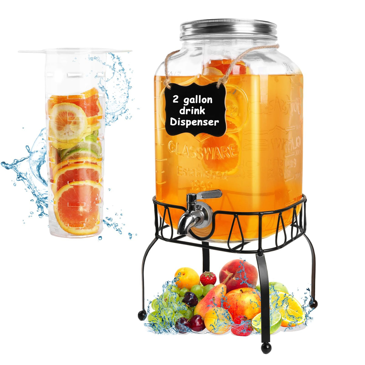 JFBAOLAO front view full dispenser showing elegant serving for parties