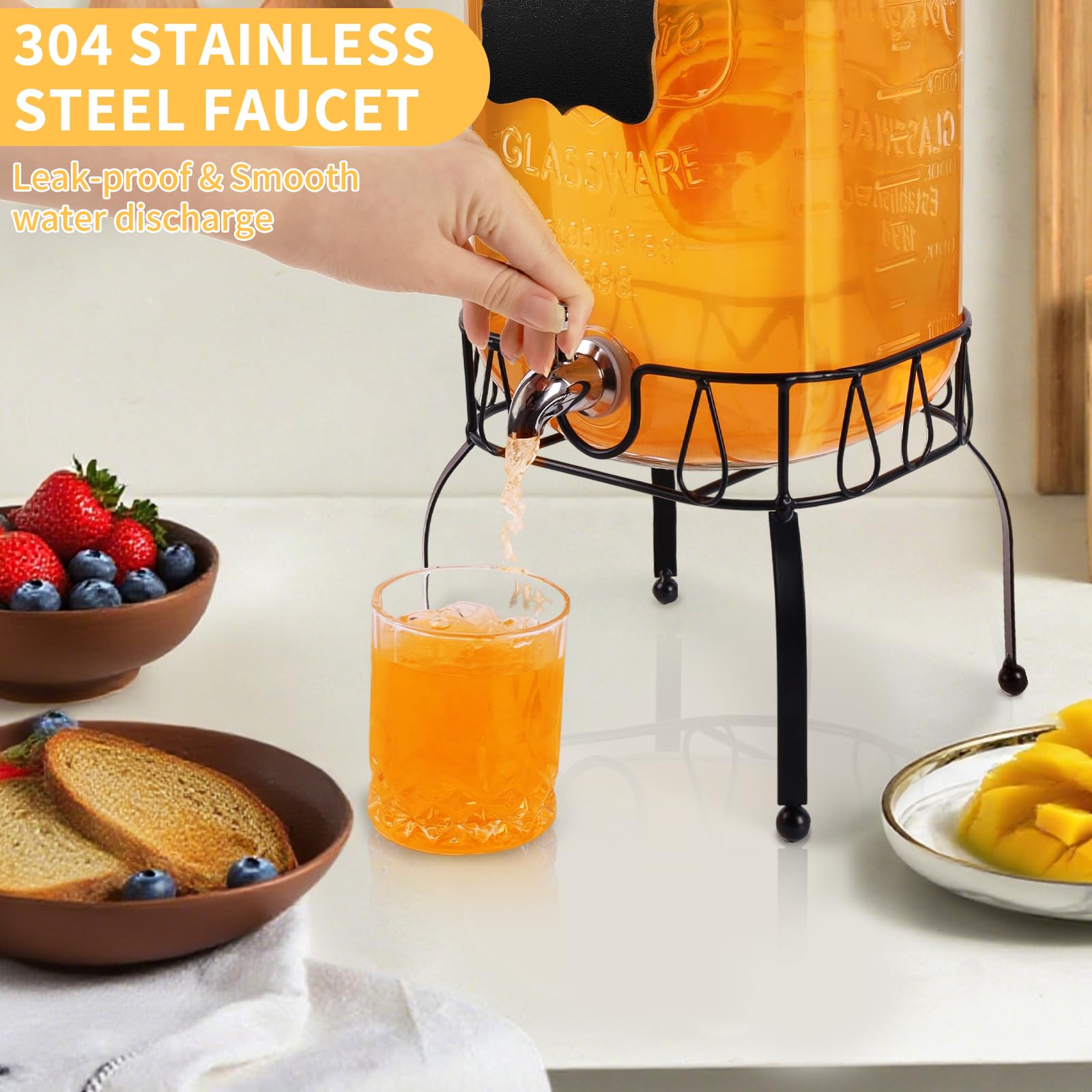 JFBAOLAO wide mouth filling angle for easy fruit and ice insertion