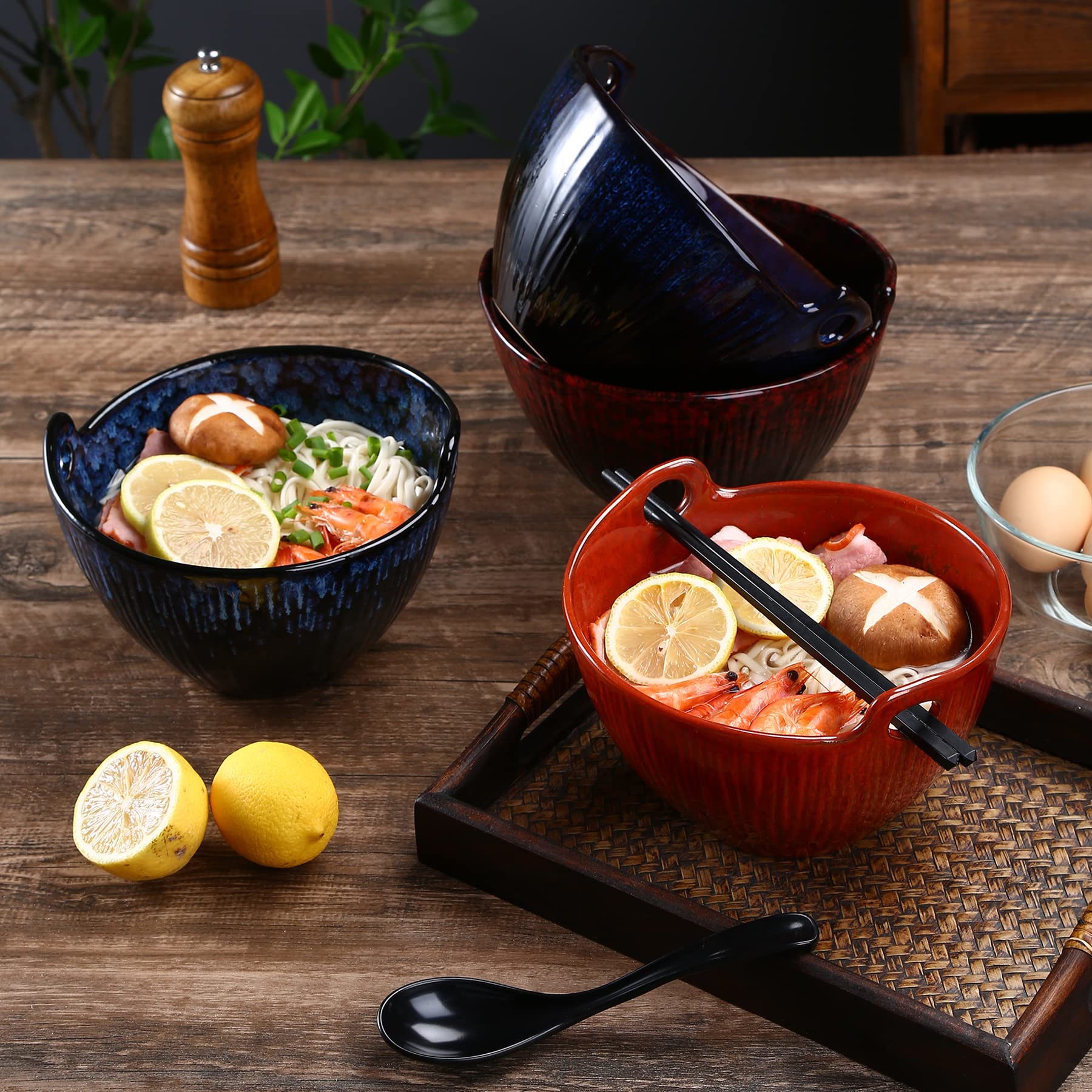 JH JIEMEI HOME bowls on a dining table styling a casual noodle meal scene
