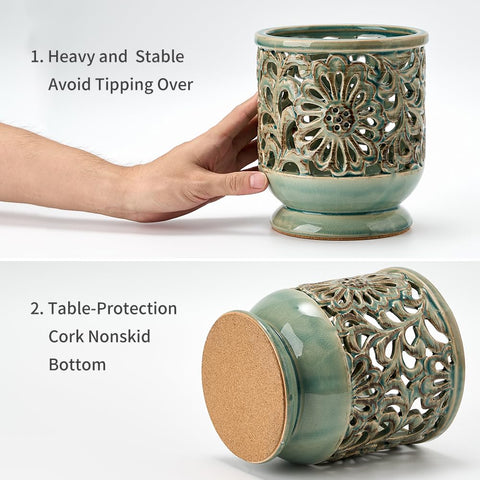 JH JIEMEI HOME cork mat under crock protecting countertop from scratches and slipping