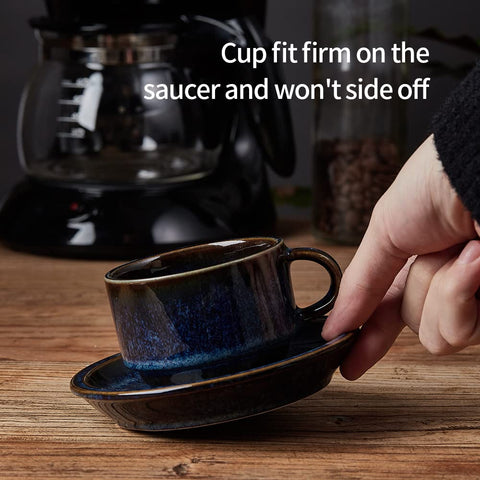 JH JIEMEI HOME metal stand holding stacked cups and saucers to save counter space