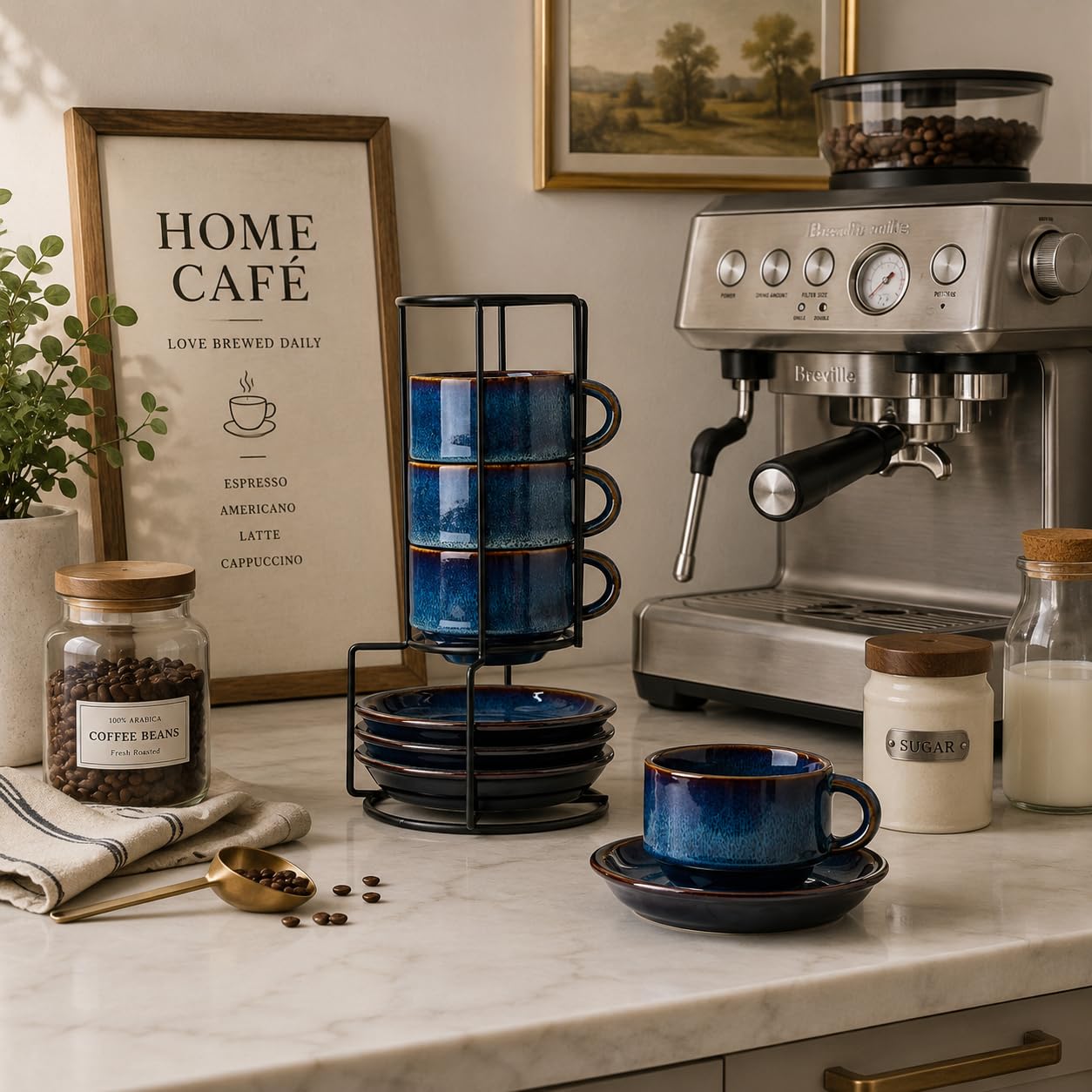 JH JIEMEI HOME boxed set with metal stand ready for storage or gifting
