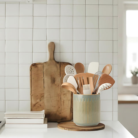 JH JIEMEI HOME on kitchen countertop staged with tools to inspire decor ideas
