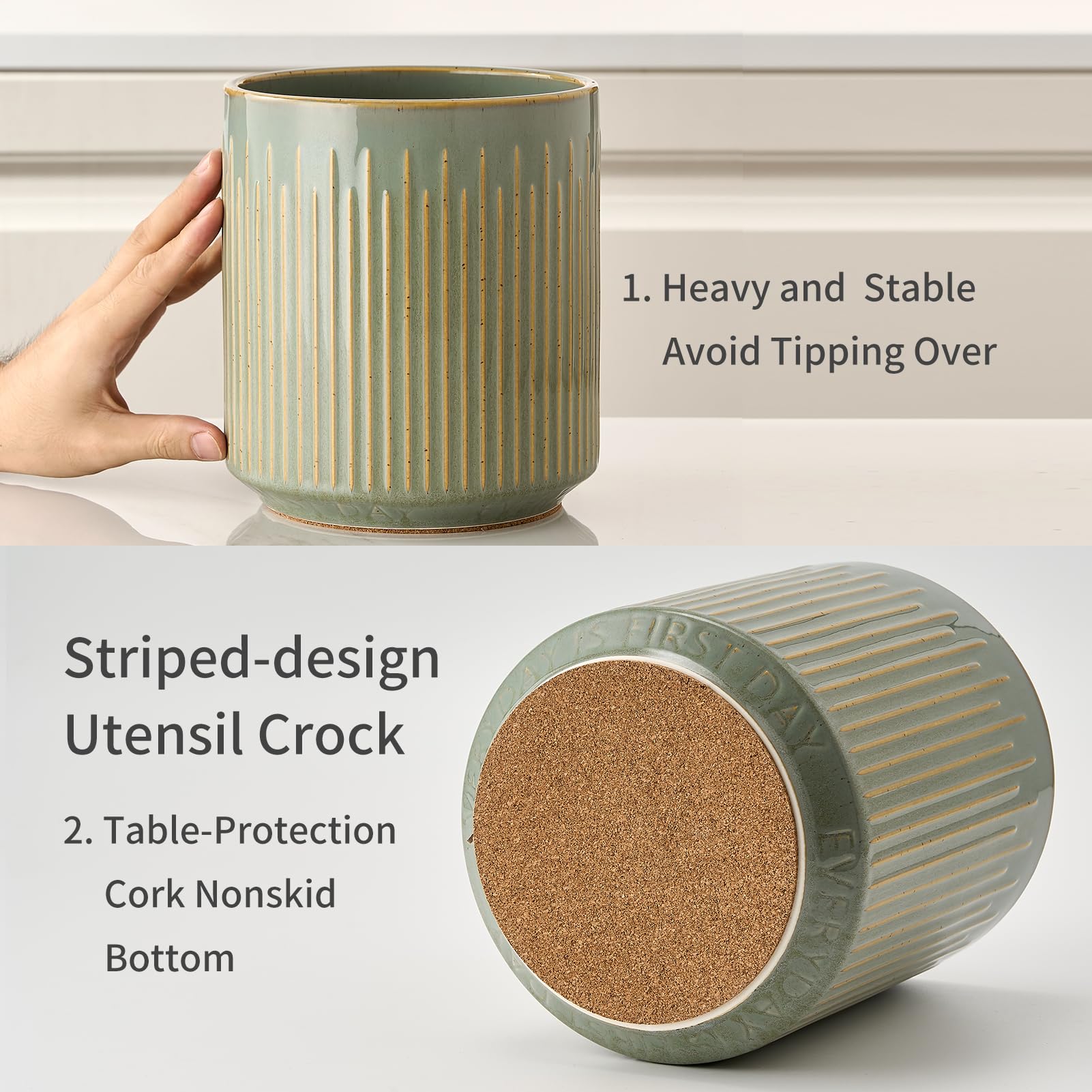 JH JIEMEI HOME removable bamboo divider shown for easy utensil organization