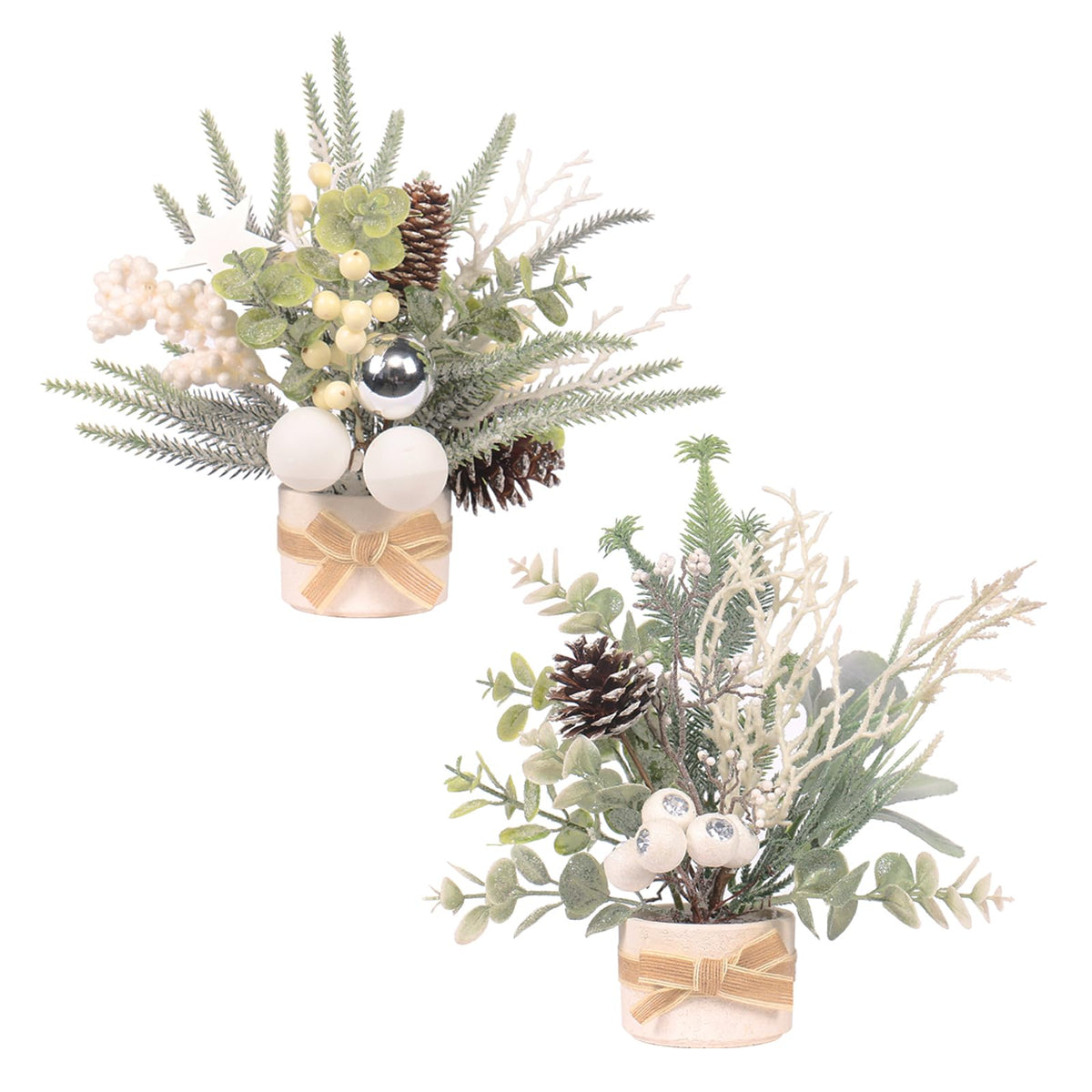 JIALEIXI mini tree front view showing decorative look and instant holiday charm
