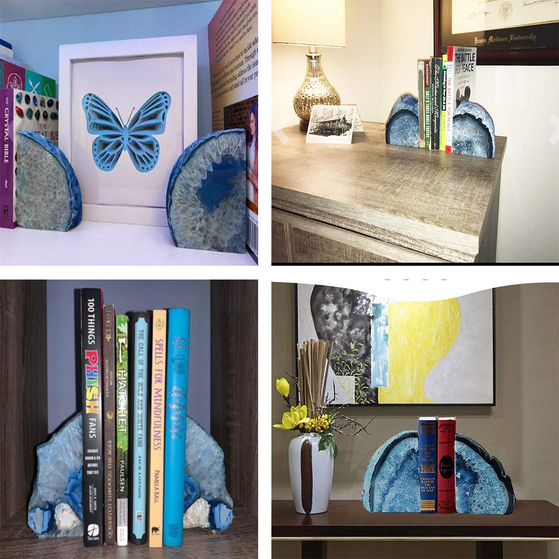 JIC Gem decor lifestyle desk display showing how the pair enhances office or home styling