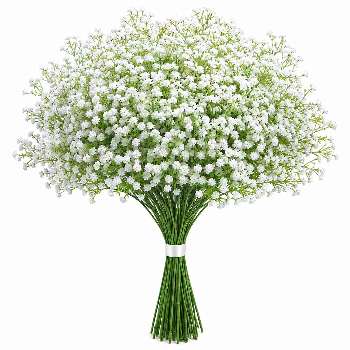 JIFTOK front view of 24-piece baby’s breath showing full set and benefit of instant display