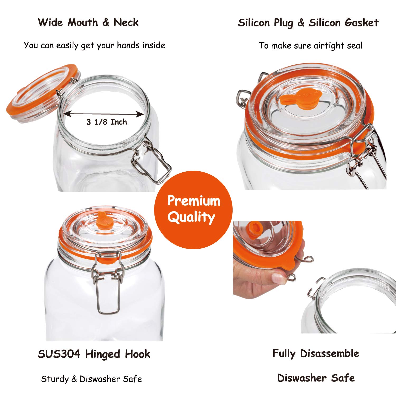 JILLMO airlock and silicone grommet detail showing reliable gas release