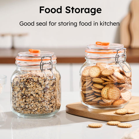 JILLMO jar beside hand and ruler illustrating 1L scale for portion control