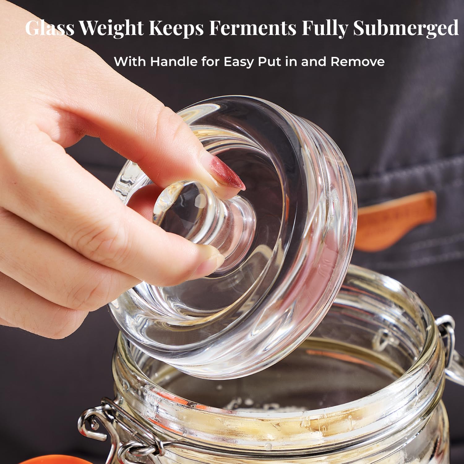 JILLMO wide-mouth jar opening demonstrating easy filling and packing advantage