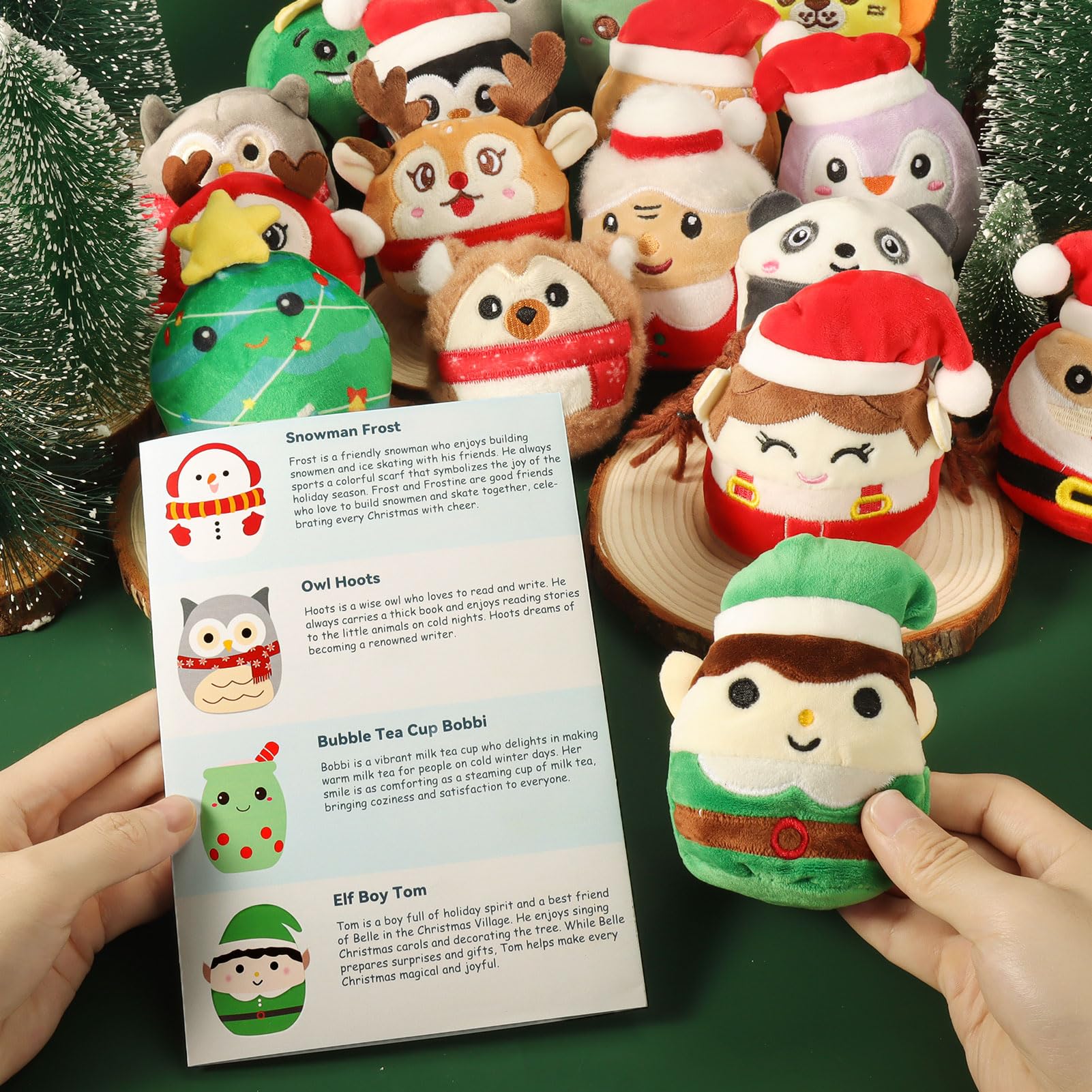 JILPAK open calendar with plushes displayed for daily unboxing joy