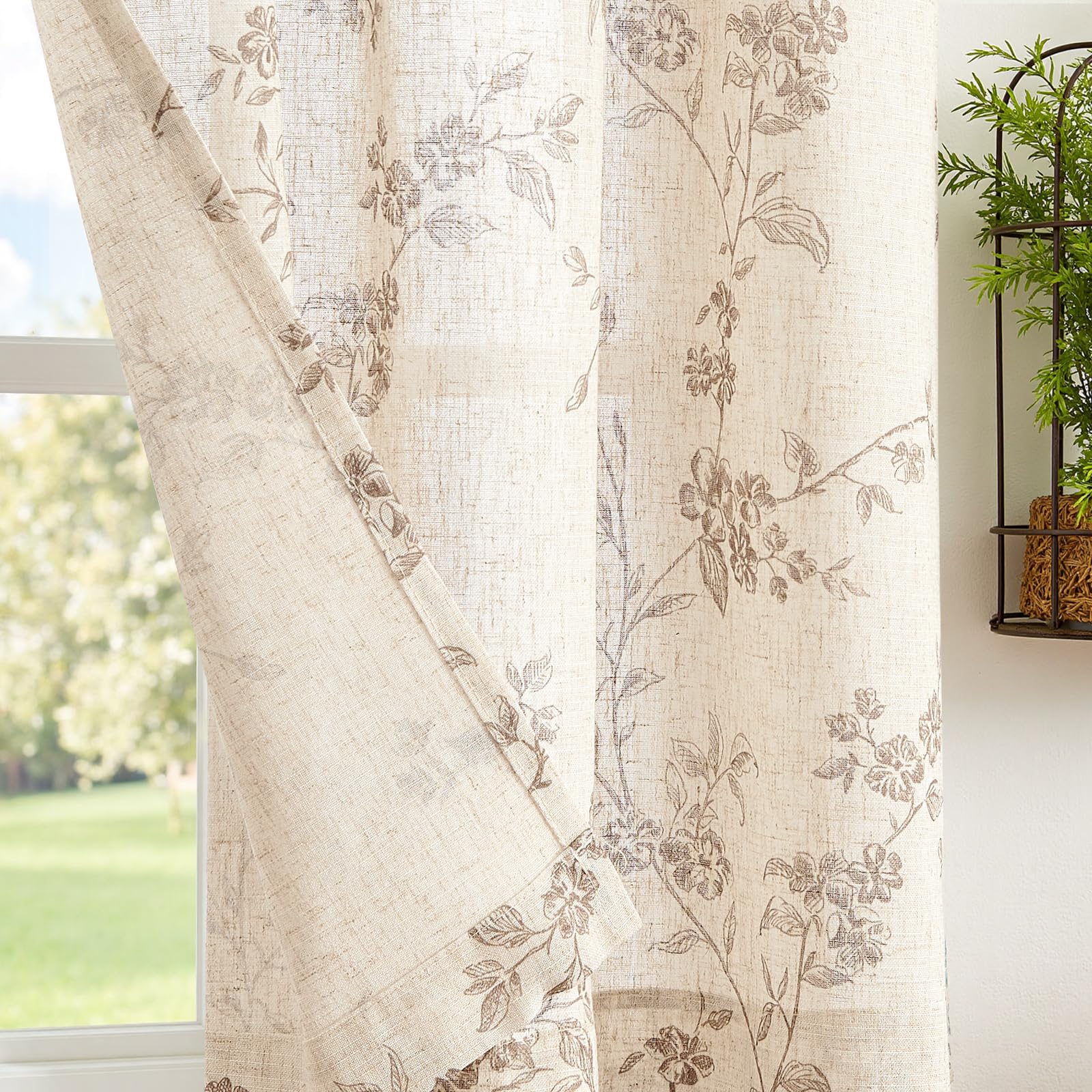 jinchan floral print detail showing botanical pattern and charm
