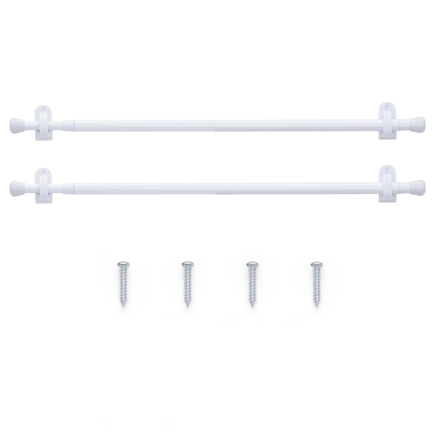 jinchan front view of 2-pack rods showing compact packaging and quick install benefit