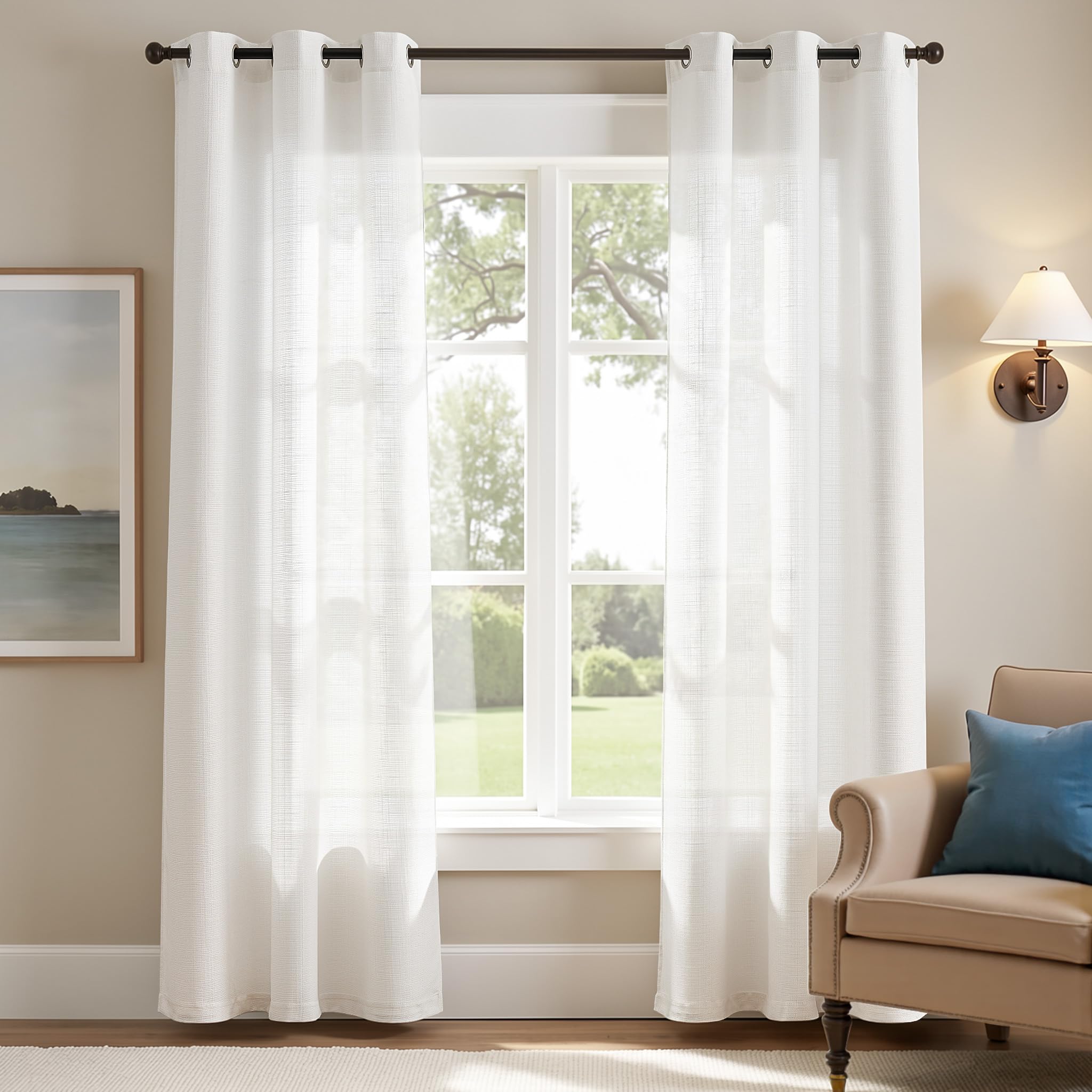 jinchan front view of two white panels showing clean modern look and brightening benefit
