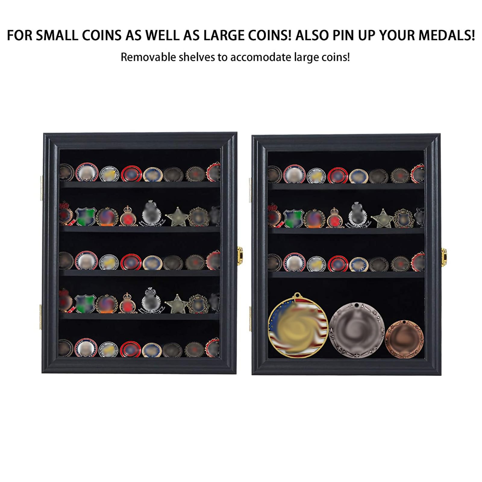 Jinchuan coins arranged zigzag on shelves maximizing capacity and clear presentation benefit