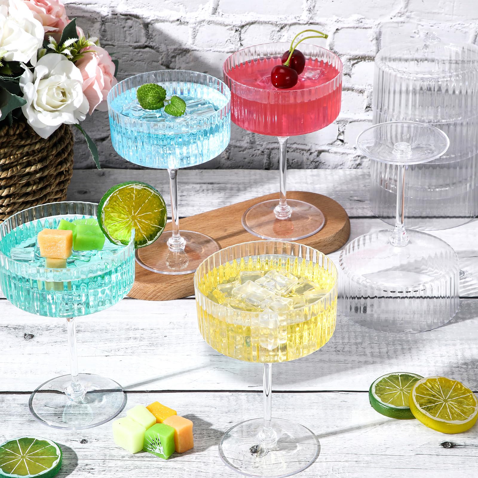 Jingmore layered dessert in martini glass showing clear display and elegant presentation