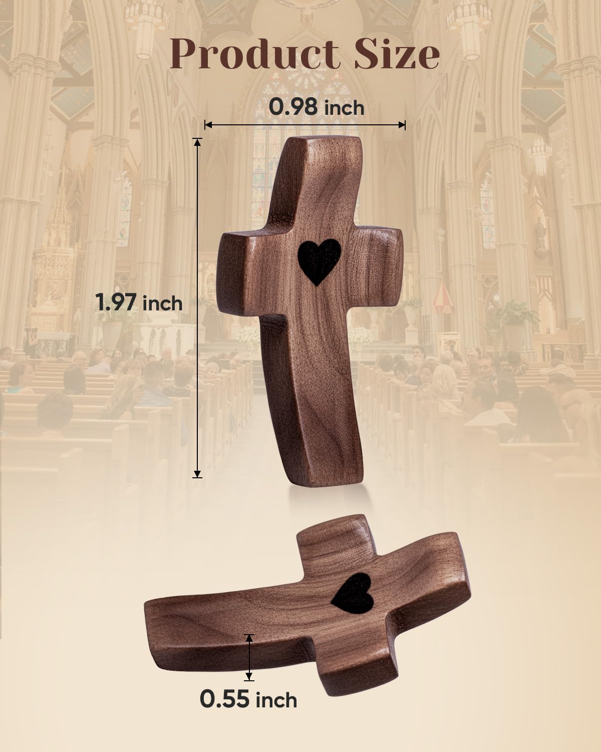 JIUKONG cross with organza bag ready for gifting and elegant presentation