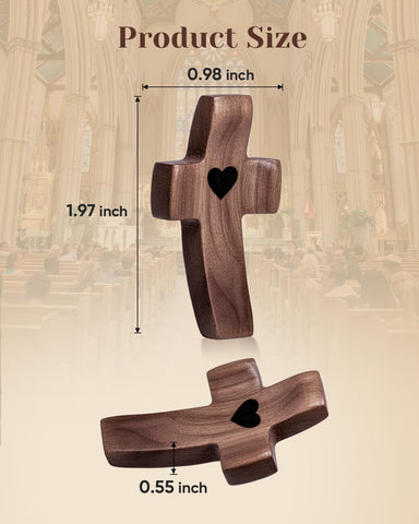 JIUKONG cross with organza bag ready for gifting and elegant presentation