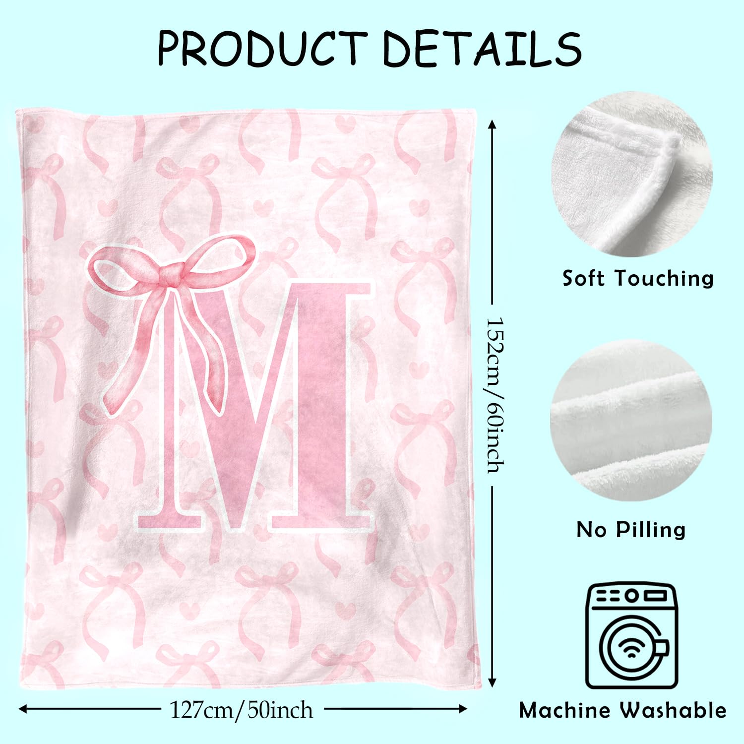 JKMBN label and printed M close-up shows clear monogram and colorfast print