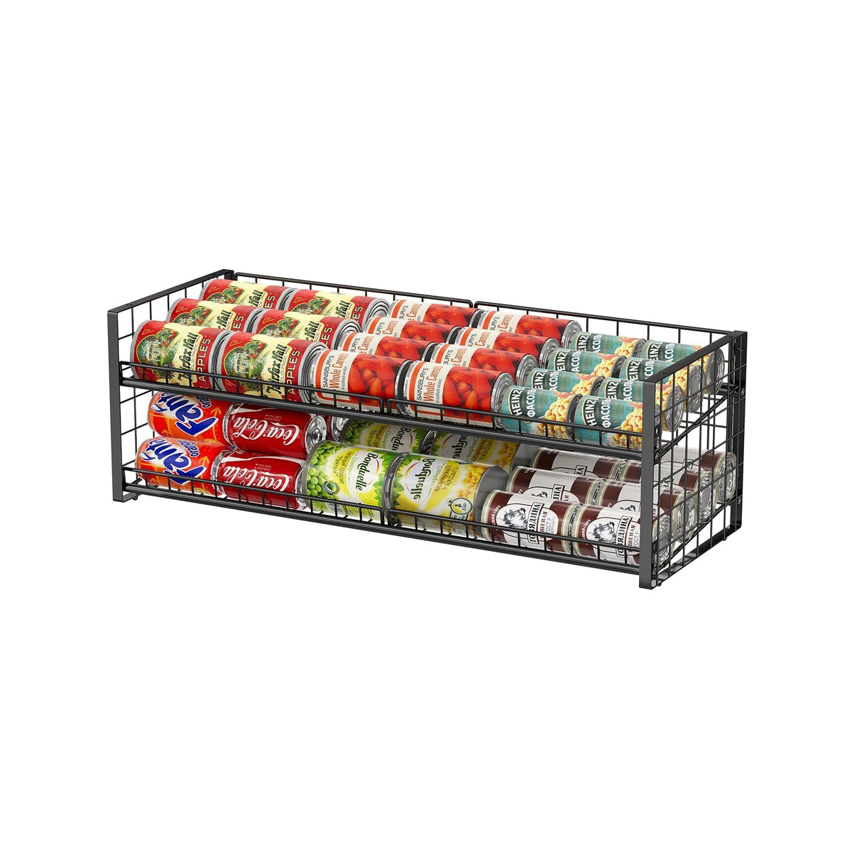 JKsmart front view of can rack showing organized accessible cans benefit