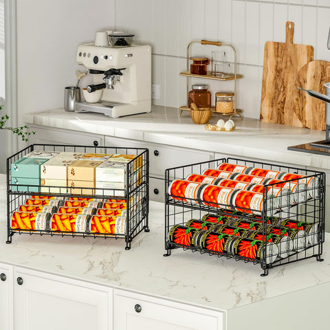 JKsmart on kitchen countertop holding snacks and drinks for quick access