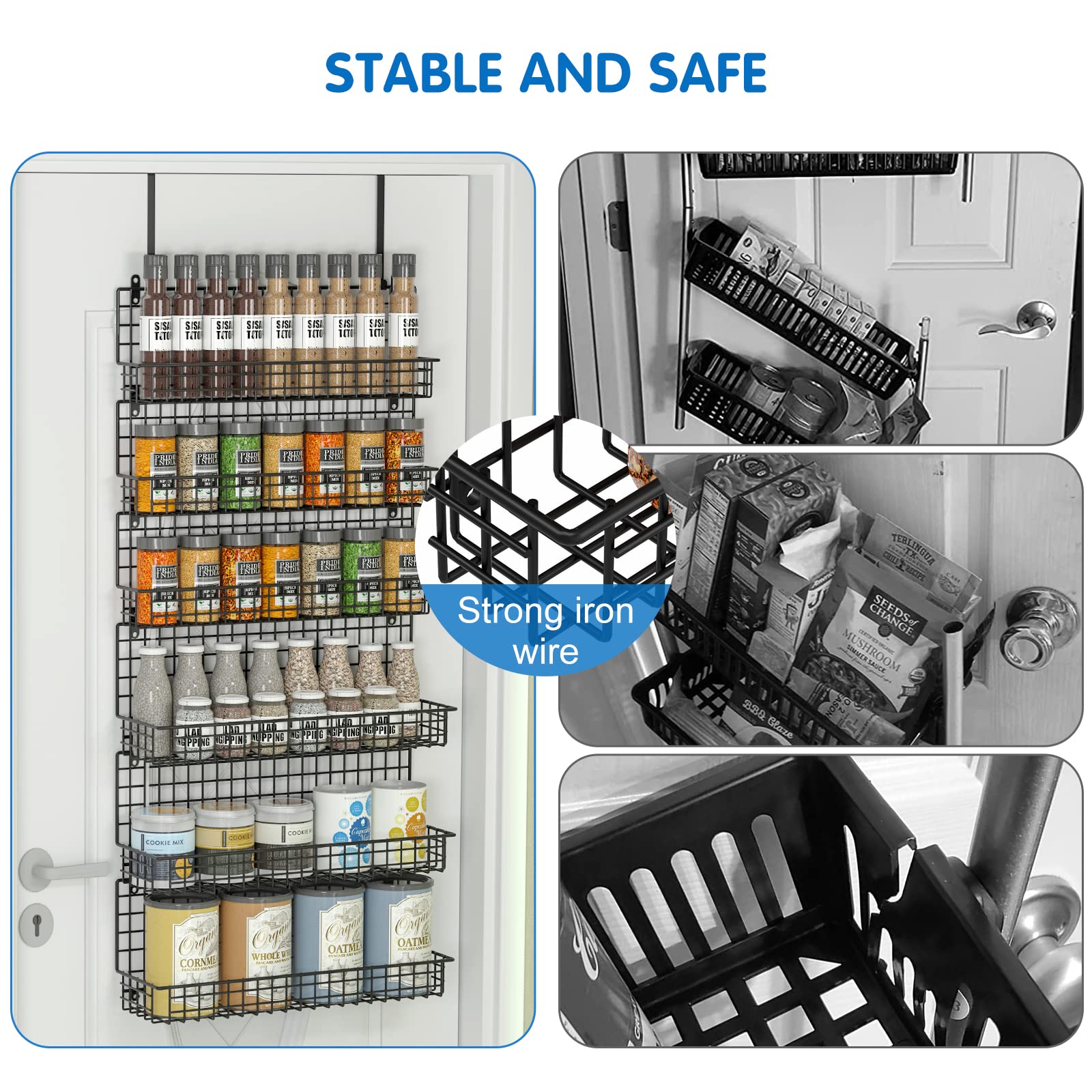 JKsmart wall-mounted rack in kitchen keeping bottles accessible and tidy