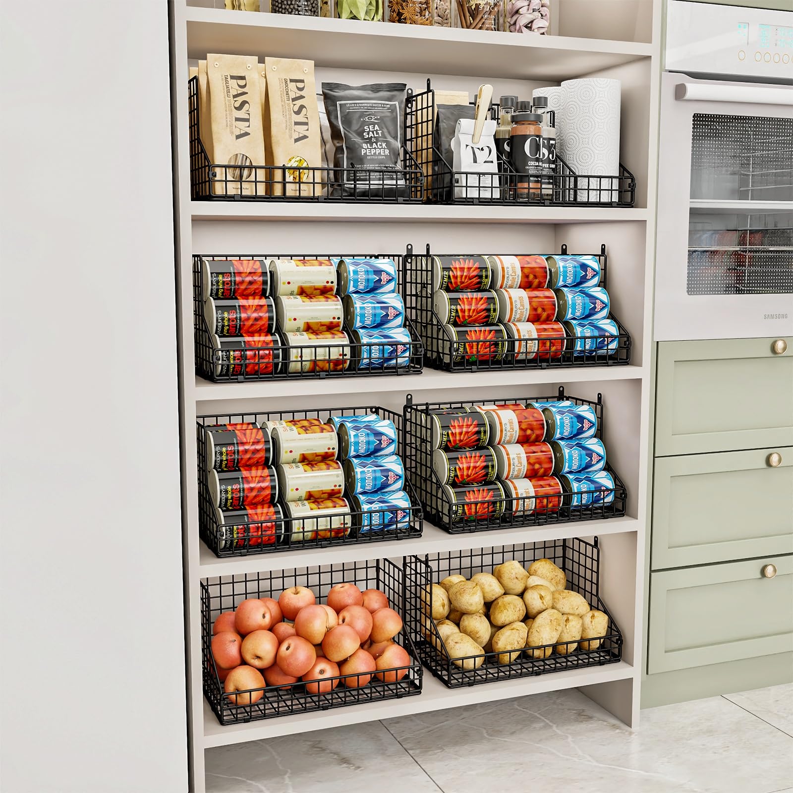 JKsmart stacked unit highlighting side screws for stable, wobble-free storage
