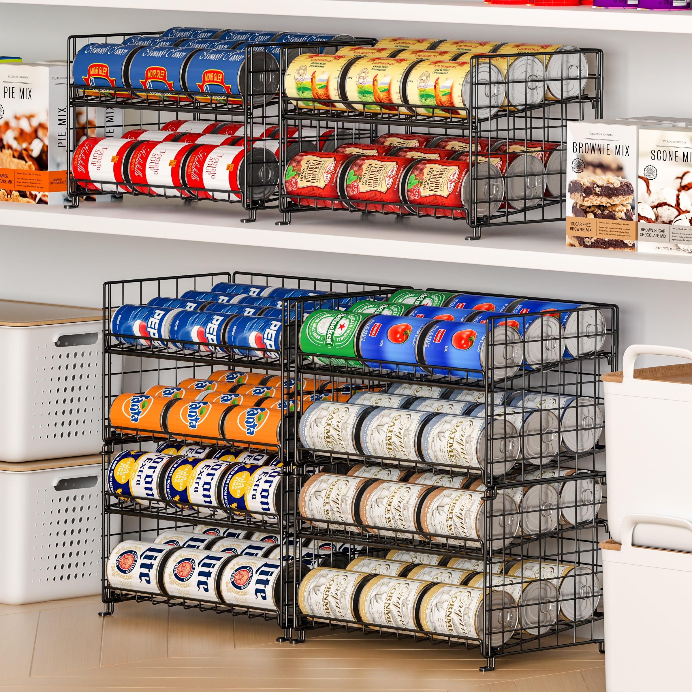 JKsmart close-up of tilted shelf mechanism showing smooth roll-forward benefit