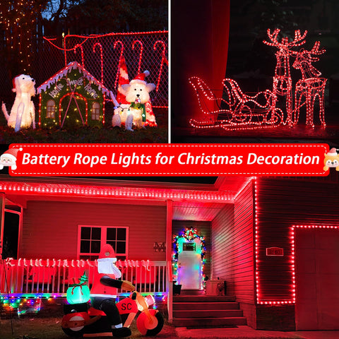 JMEXSUSS rope lights in hand for scale, lightweight and easy to place