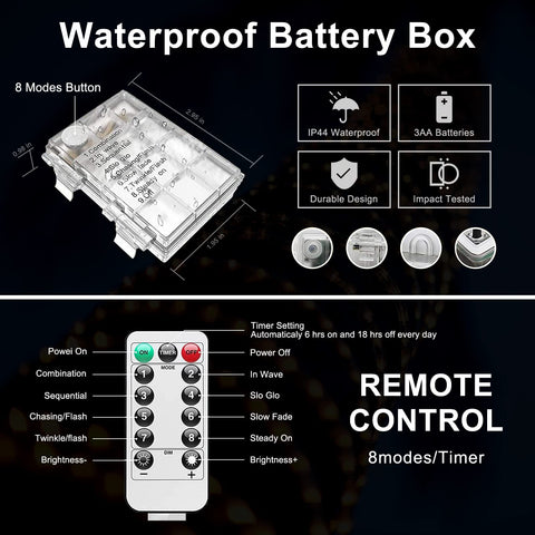 JMEXSUSS battery rope lights illuminating a tent for camping with no outlet needed
