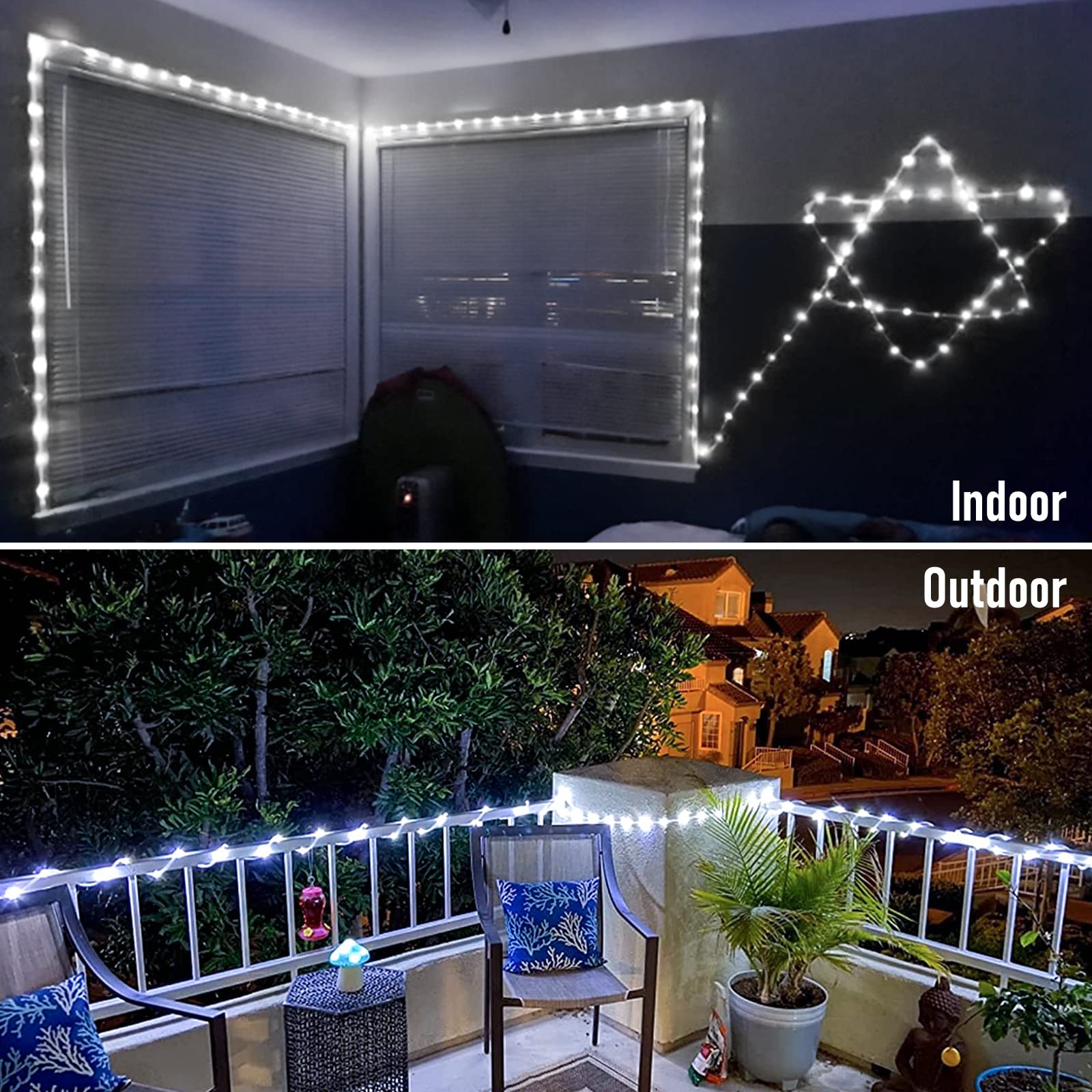jmexsuss wrapped around tree outdoors illustrating weatherproof lighting for yards