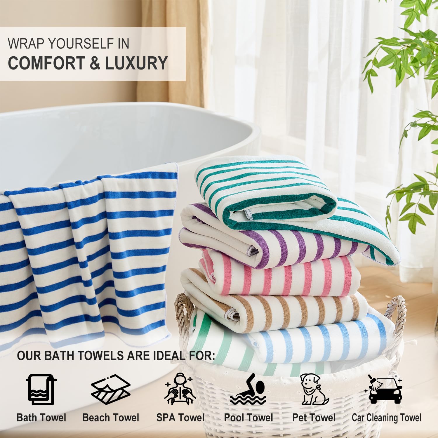 JML towel in use at beach showing quick-dry fabric and sand resistance
