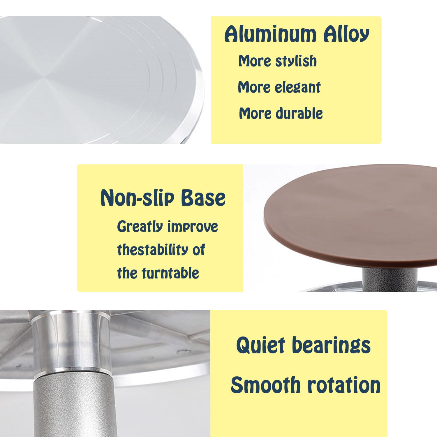 Jninexiu hidden ball-bearing detail showing smooth rotation benefit